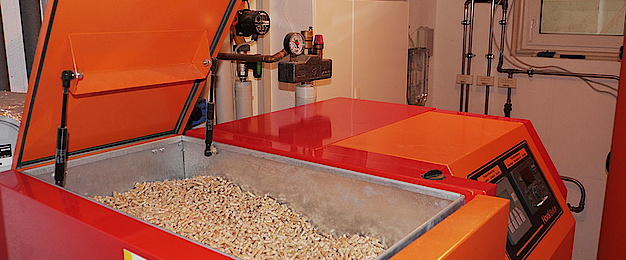 Pelletheizung bei Elektro Röhrl GmbH in Zorneding